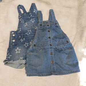 🚫Sold🚫Cat & Jack Blue Denim Kids Overalls